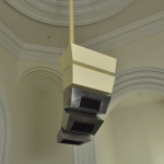 Art installation hanging from the ceiling