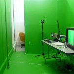 A green room with a tech set up and another room inside (150x150)