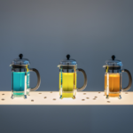 Three French press with colored liquid inside (650x470)