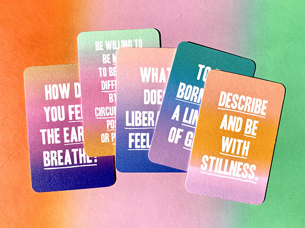 Colorful cards with quotes